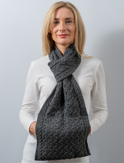 Pull Through Scarf  - Slate Grey