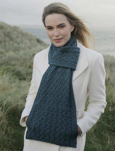 Pull Through Scarf - Irish Sea
