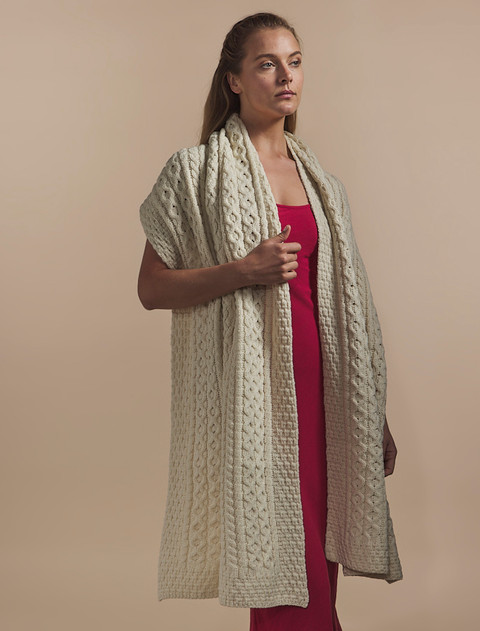Hickey Clan Aran Wrap