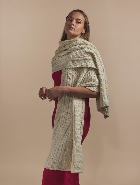 Hickey Clan Aran Wrap