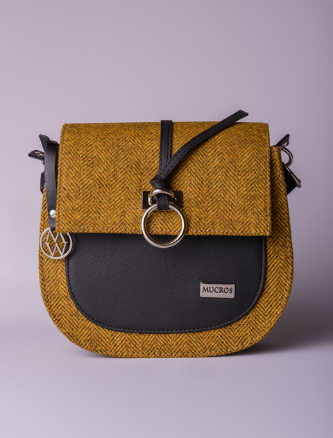 Grace Tweed Bag - Mustard