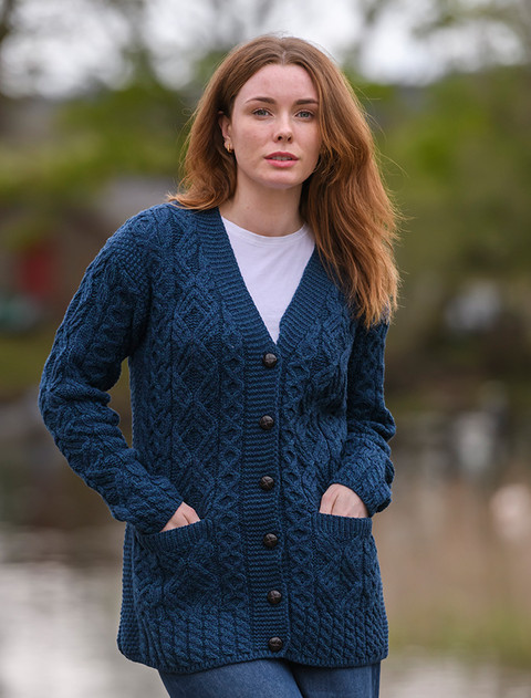 Women's Button Up Knit Cardigans | Aran Sweater Market