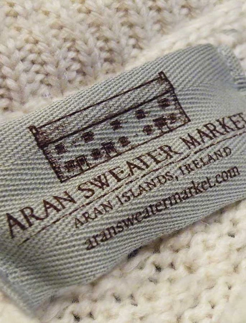 Aran Sweater Market Label