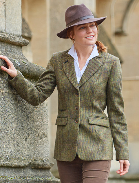Darkhedge Ladies Fitted Tweed Jacket - Heath