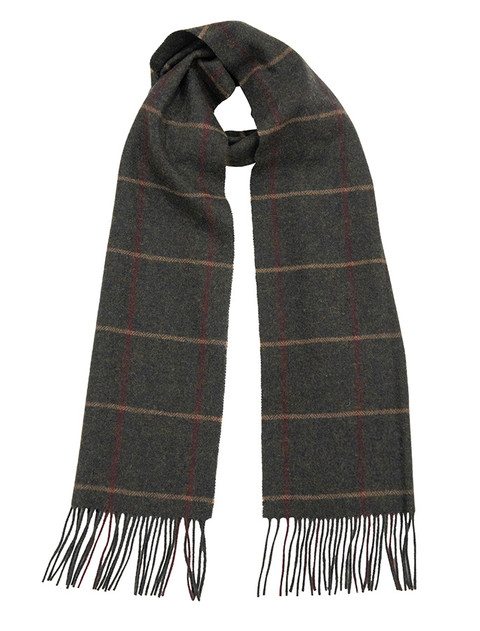 Lambswool Heritage Scarf - Green Box Tweed