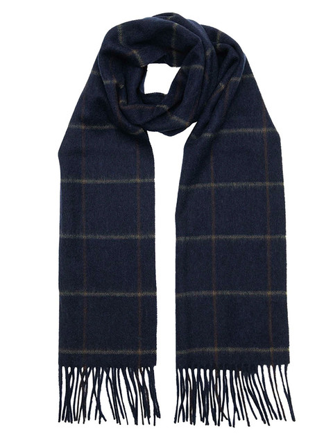 Lambswool Heritage Scarf - Blue Box Tweed