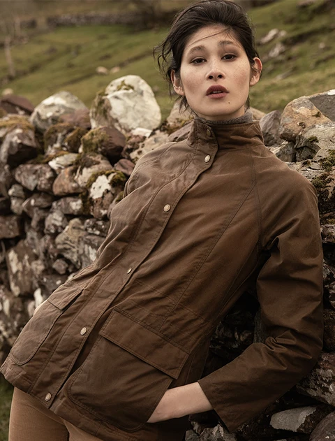 Sally Ladies Waterproof Jacket - Tan