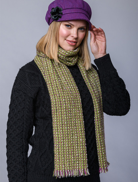 Atlantic Scarf - Kiwi & Pink