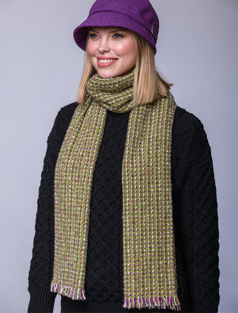 Atlantic Scarf - Kiwi & Pink