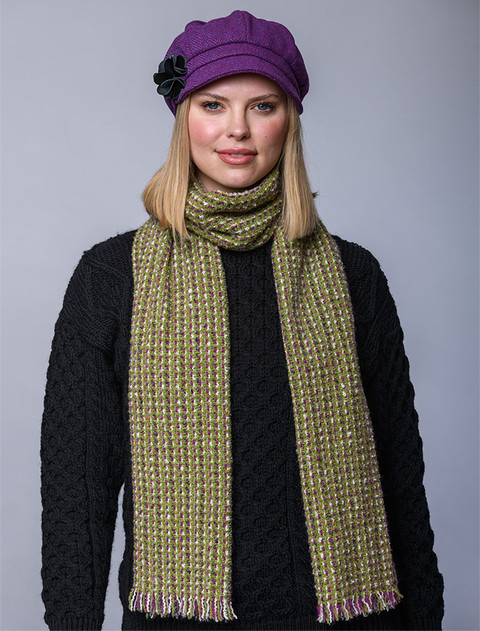 Atlantic Scarf - Kiwi & Pink