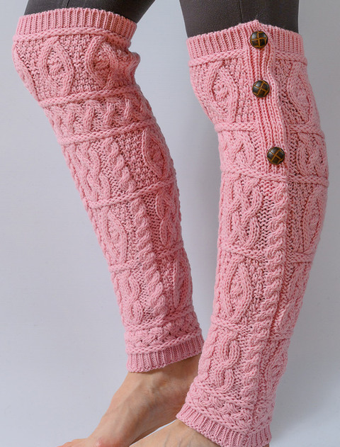 Merino Wool Aran Leg Warmers