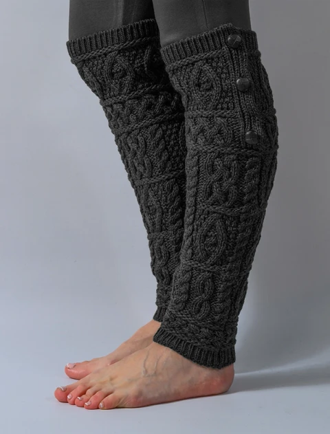Merino Wool Aran Leg Warmers