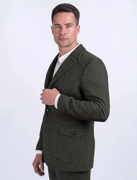 McDonagh Green Herringbone Heritage Tweed Jacket
