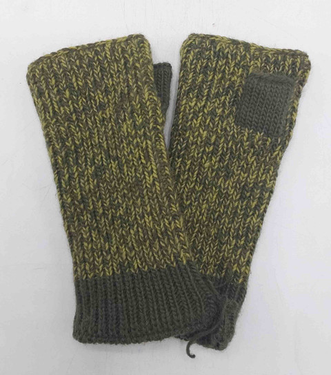 Aran Handwarmer Twisted - Army Green