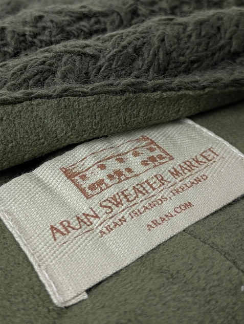 Neckwarmer Cable - with fleece lining