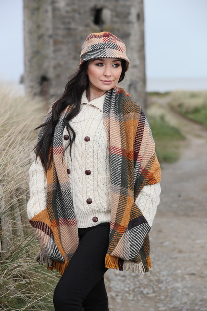 Wool Pocket Stole - Galway Sage
