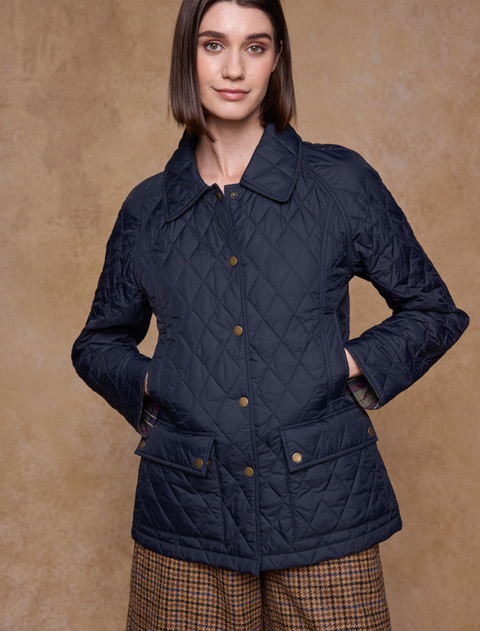 Molly Quilted Jacket - Navy
