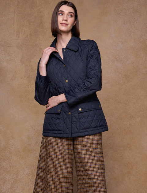 Molly Quilted Jacket - Navy
