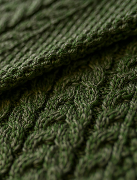 Crew Neck Raglan - Green Leaf