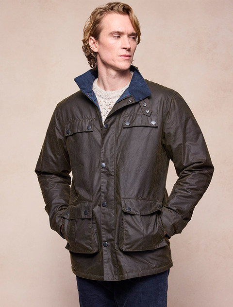Ciaran Wax Jacket - Olive