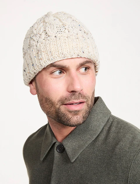 Aran Worsted Wool Hat