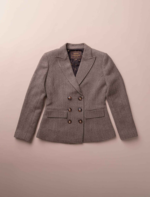 The Donegal Blazer - Biscotti Herringbone