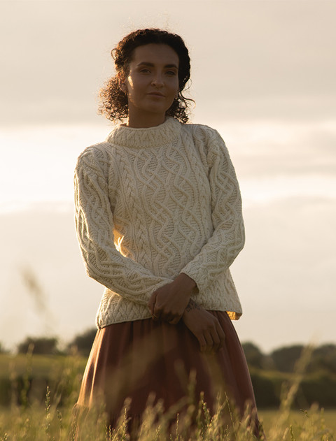 Lúnasa Luxury Merino Sweater -  Natural White
