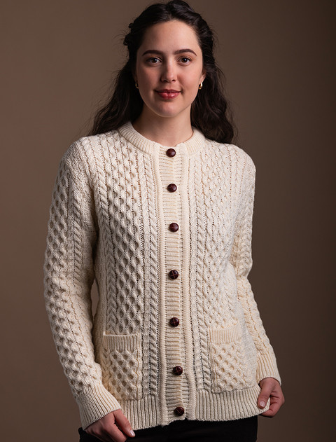 Women's Wool Cardigans | Aran