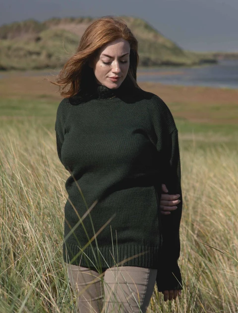 Submariner Merino Polo - color: Army Green; type: Hero
