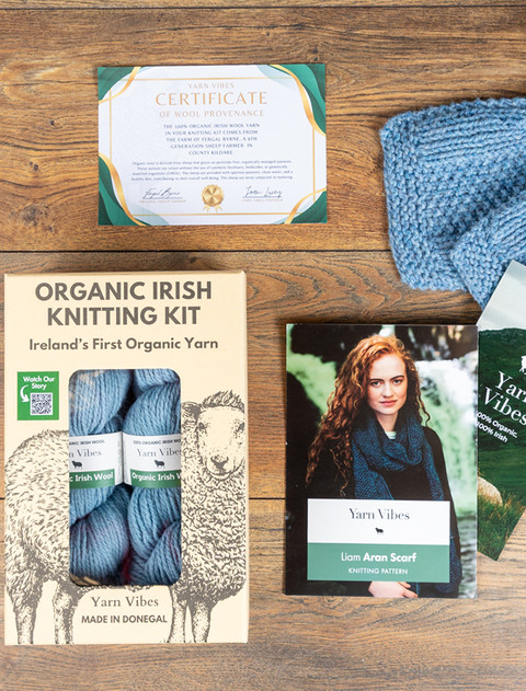 Liam Aran Scarf Knitting Kit
