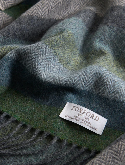Lambswool Scarf - Oxford Fringe Multi-Stripe