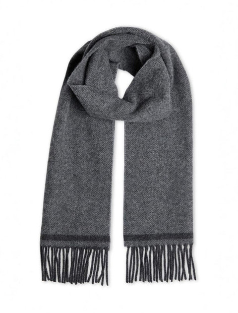 Lambswool Scarf - Graphite 