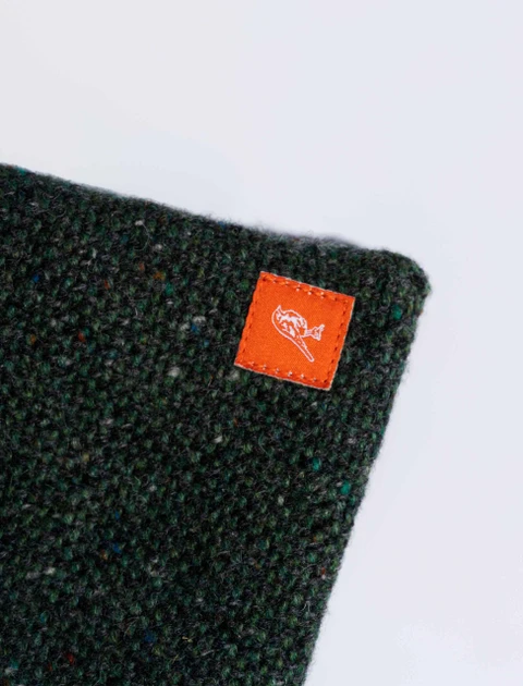 Éanín Irish Tweed Valuables Pouch – Fairway Green
