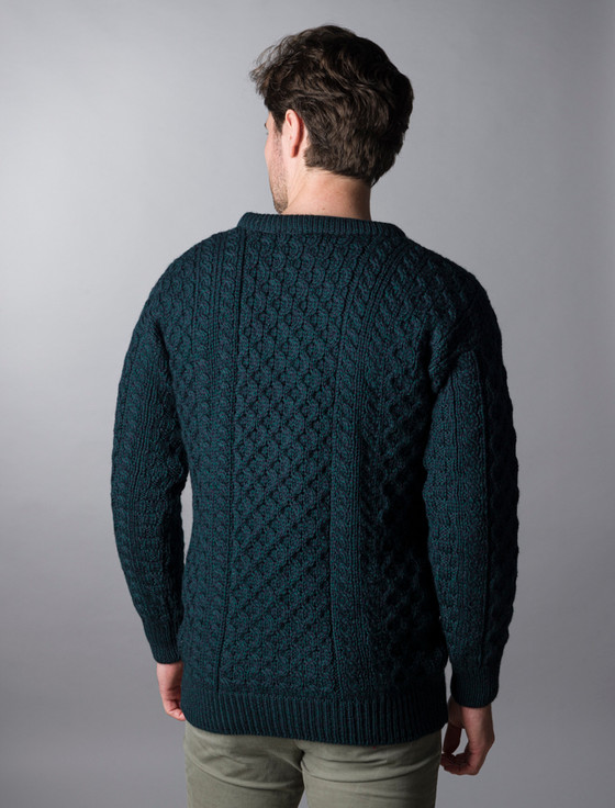 Mens Wool sweater | Irish wool sweater | Heavyweight Aran