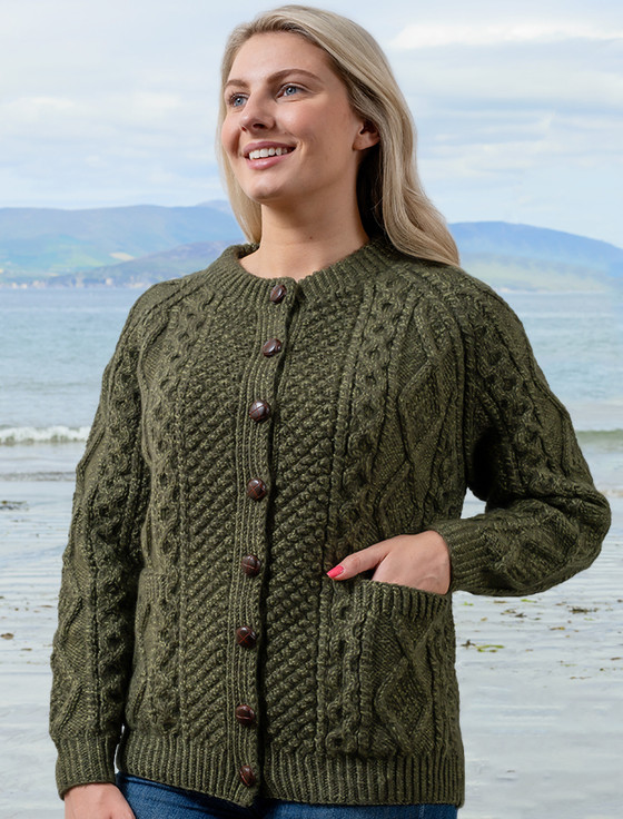 Premium Hand knitted Cardigans | Aran Sweater Market