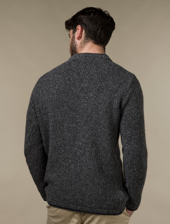 Wool Cashmere Crew Neck Sweater | Irish Sweaters
