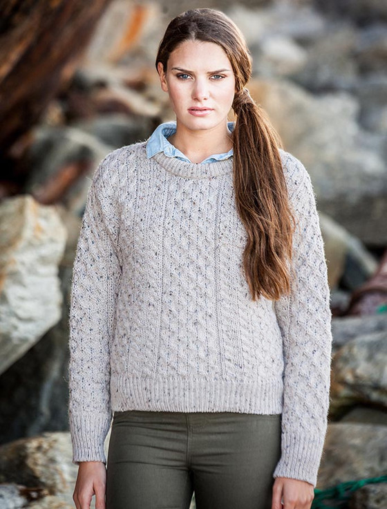Womens Traditional Aran Wool Sweater | Aran Sweater Market