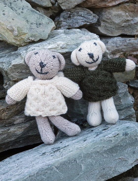 Aran Wool Baby Teddy Bears