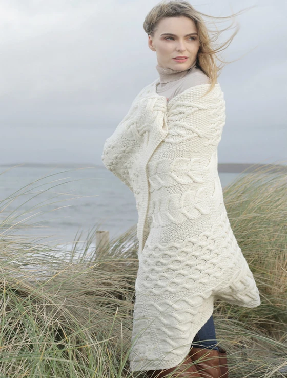 Super Soft Patchwork Throw  - Classic Aran