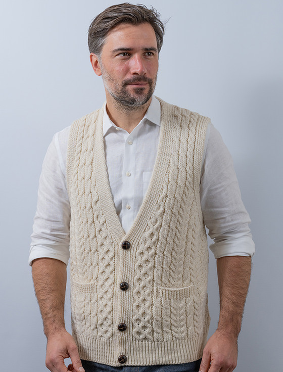 V-Neck Waistcoat | Mens Wool Waistcoat 