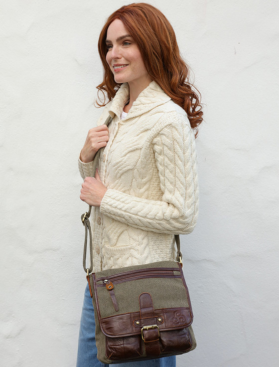 Natural Stripe Crossbody – maeree