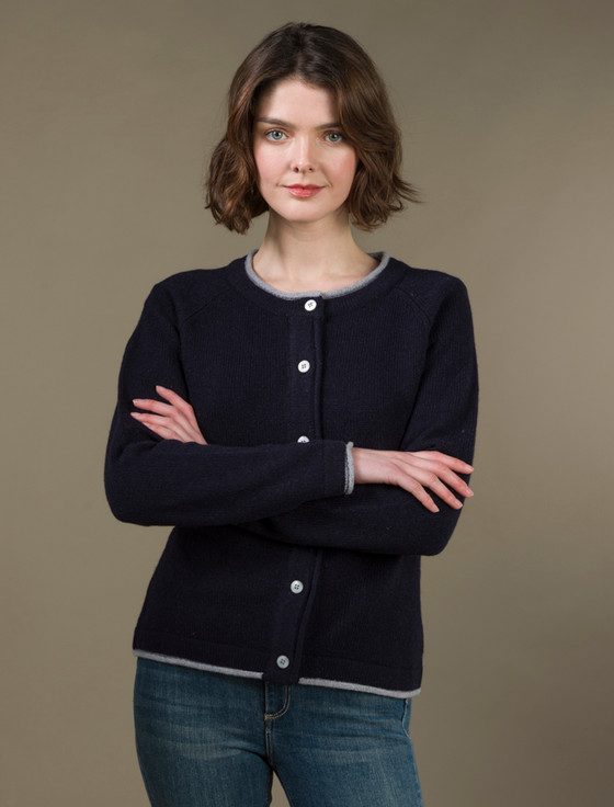Wool Cashmere Button Down Cardigan | Aran Sweater Market