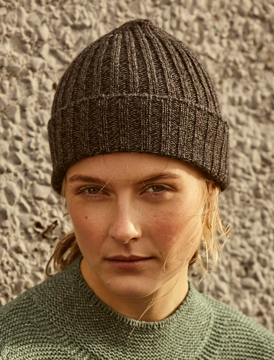 Ribbed Merino Wool Hat from Aran 