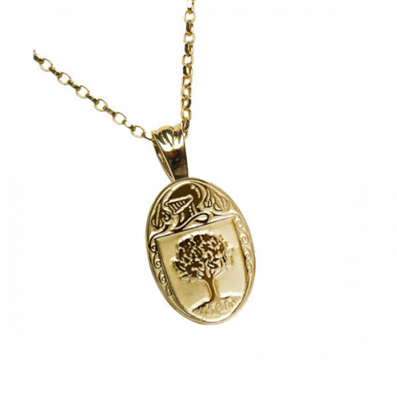 O'Connor Clan Official Oval Pendant 10K Gold
