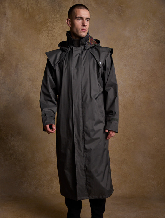 Jack Murphy Donegal Mens Waterproof Full Length Coat - Olive