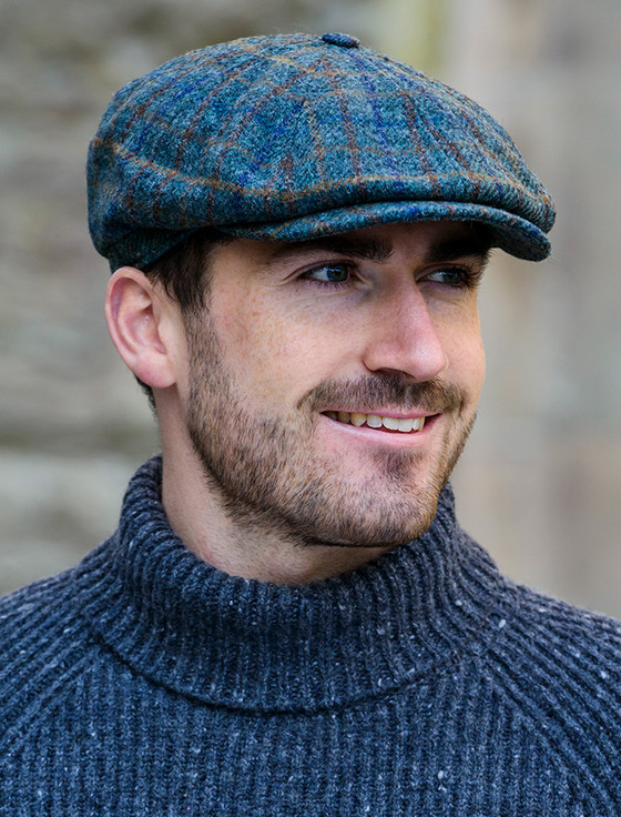 Mucros 8 Panel Driving Cap - Green 
