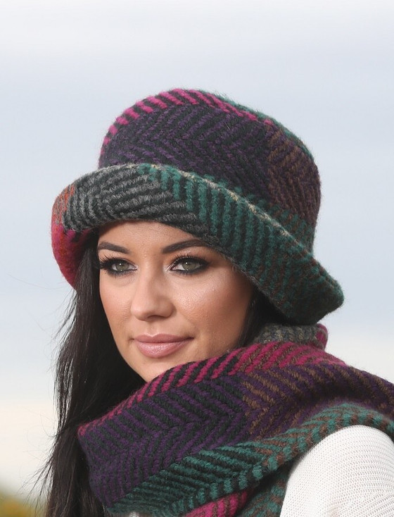 Wool Country Hat - Multi-Mulberry