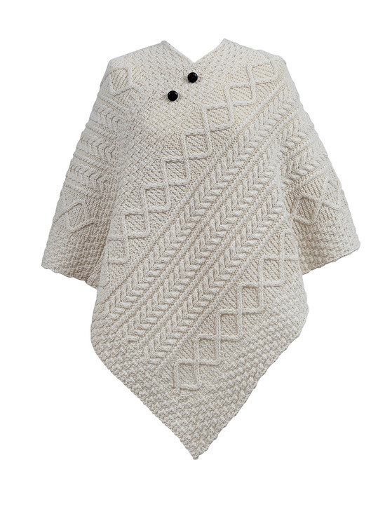 Mooney Clan Aran Poncho