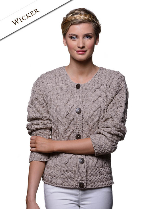 Aran Cable Knits Cardigan, Cable Knit Cardigans, For Women