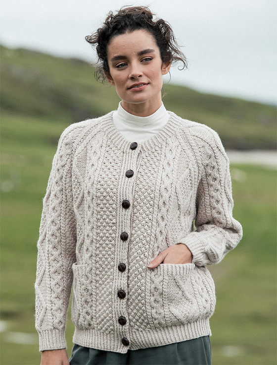 Hand knitted cardigans, Cable Knit Cardigans, Women, Ladies